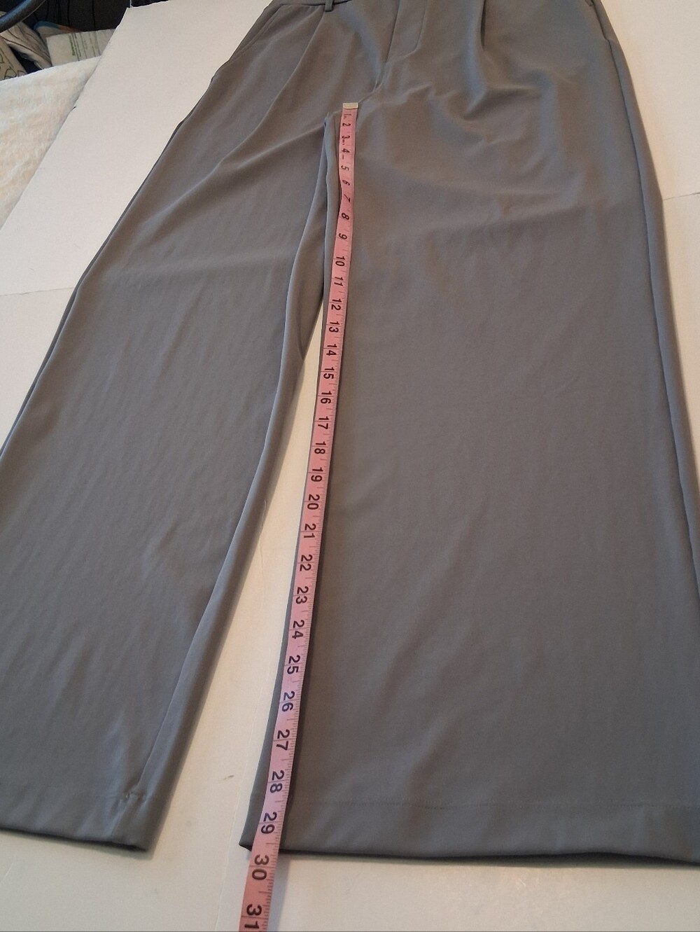 Halara Flex™ DayStretch High Waisted Pocket Work Flare Pants Sz Med Gray - Picture 8 of 9